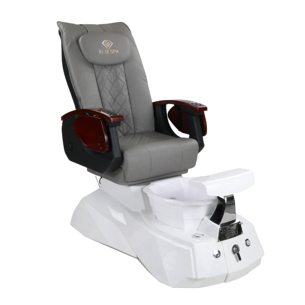 Pedicure Spa Chair - Luna (Wood | Grey | White)