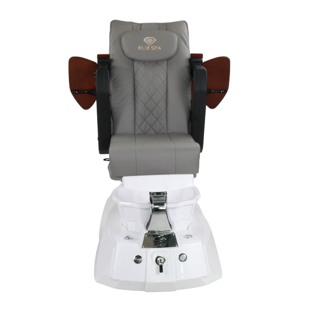 Pedicure Spa Chair - Luna (Wood | Grey | White)