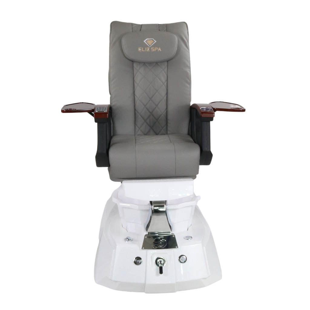 Pedicure Spa Chair - Luna (Wood | Grey | White)