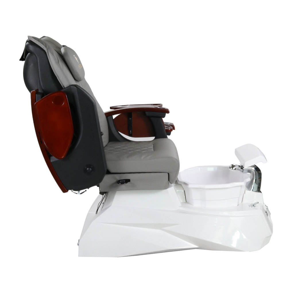 Pedicure Spa Chair - Luna (Wood | Grey | White)