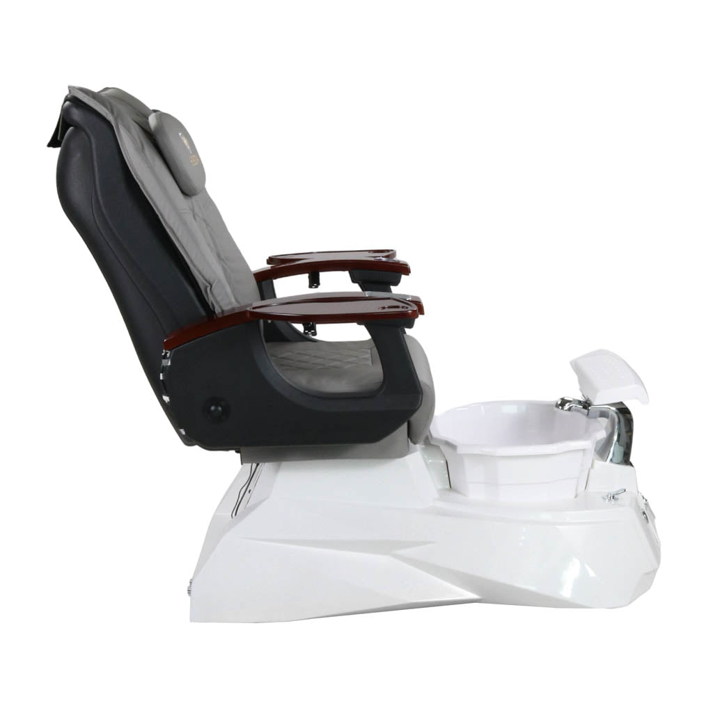 Pedicure Spa Chair - Luna (Wood | Grey | White)