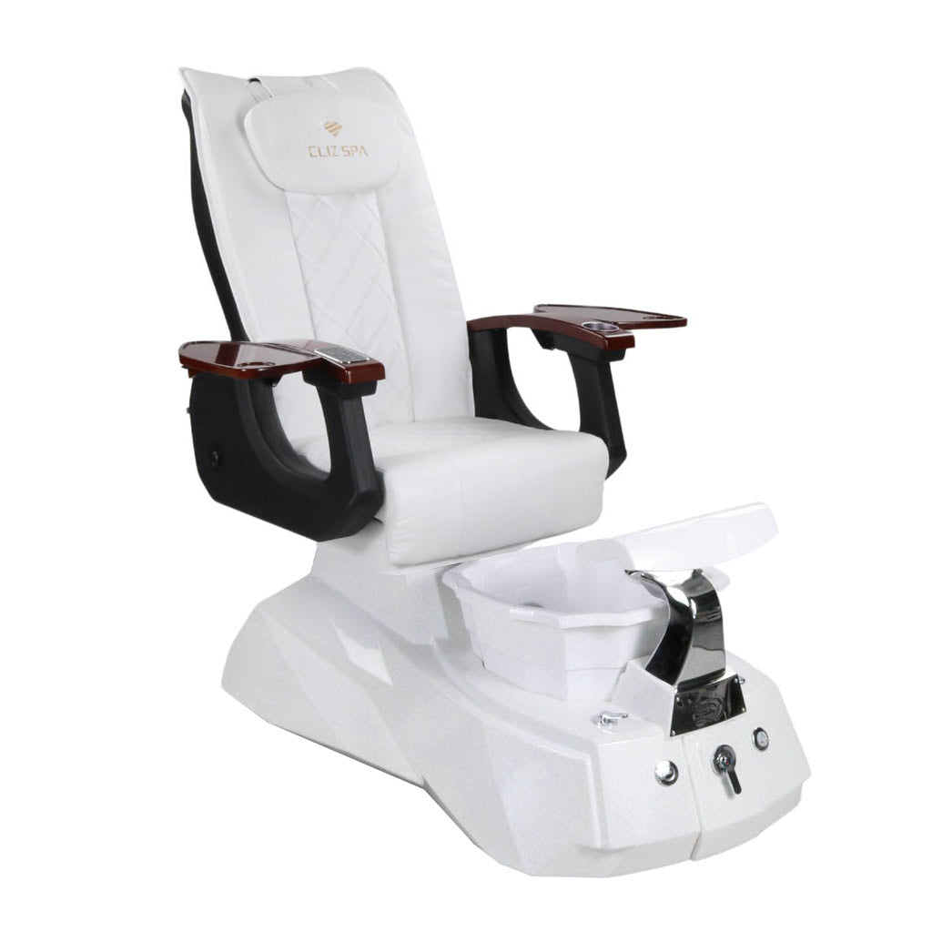 Pedicure Spa Chair - Luna (Wood | White | White)