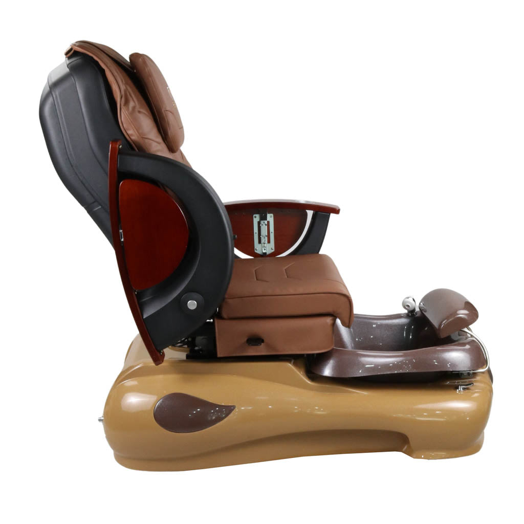 Pedicure Spa Chair - Mocha (Wood | Cappuccino | Brown)