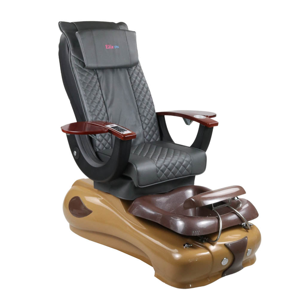 Pedicure Spa Chair - Mocha (Wood | Grey | Brown)