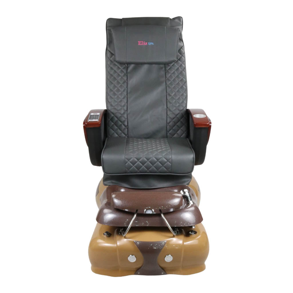 Pedicure Spa Chair - Mocha (Wood | Grey | Brown)