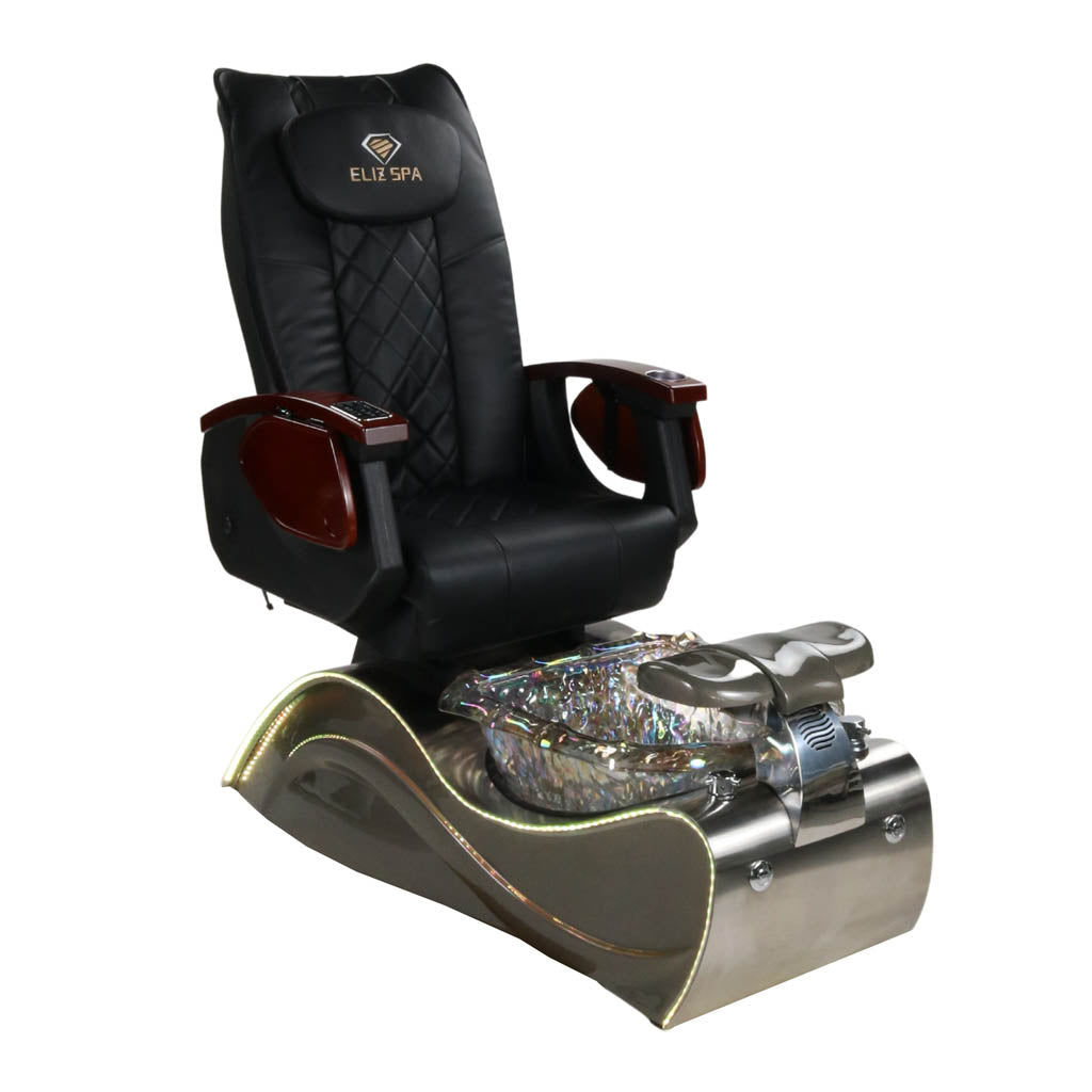 Pedicure Spa Chair - Nimbus (Wood | Black | Silver)