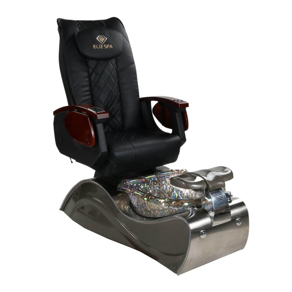 Pedicure Spa Chair - Nimbus (Wood | Black | Silver)