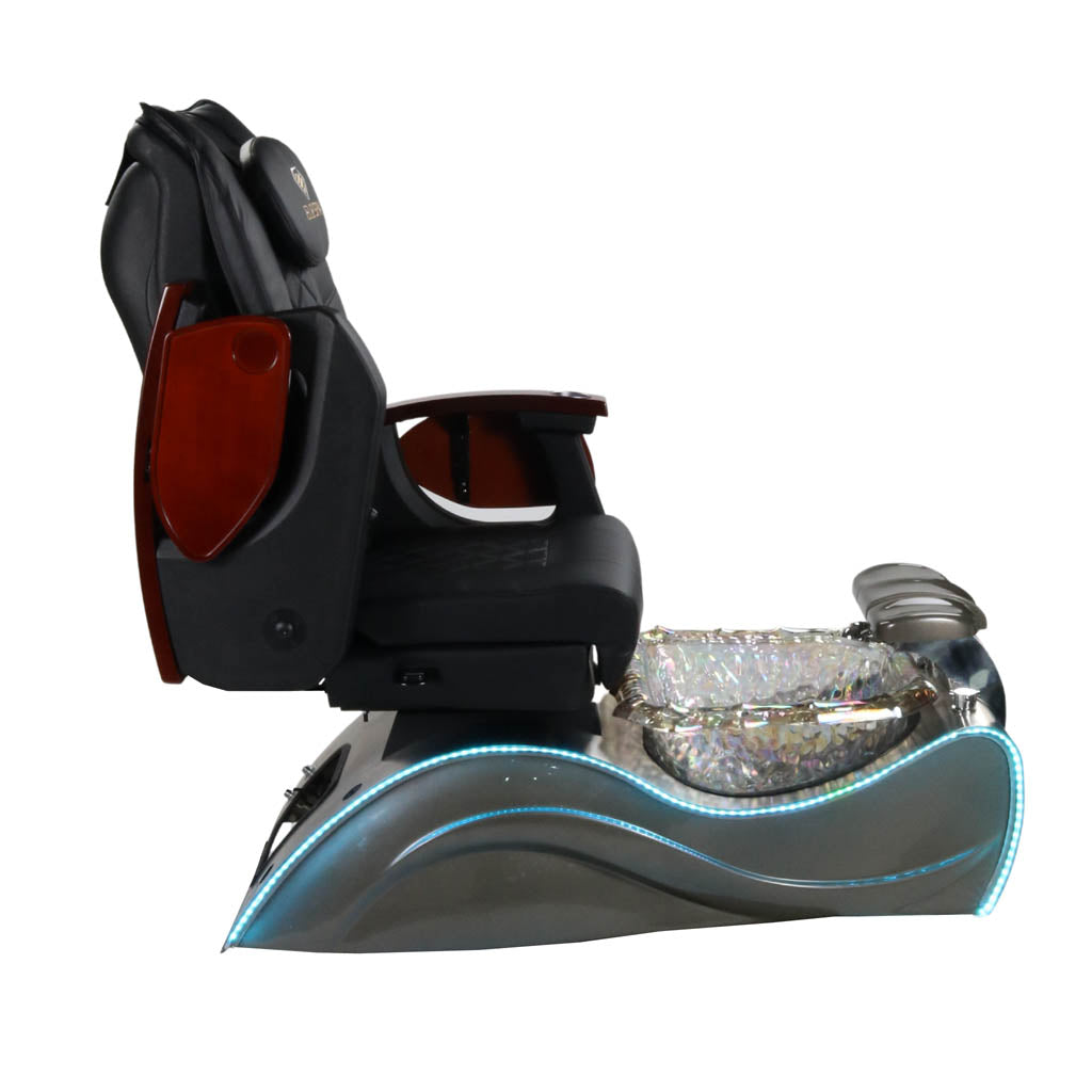 Pedicure Spa Chair - Nimbus (Wood | Black | Silver)