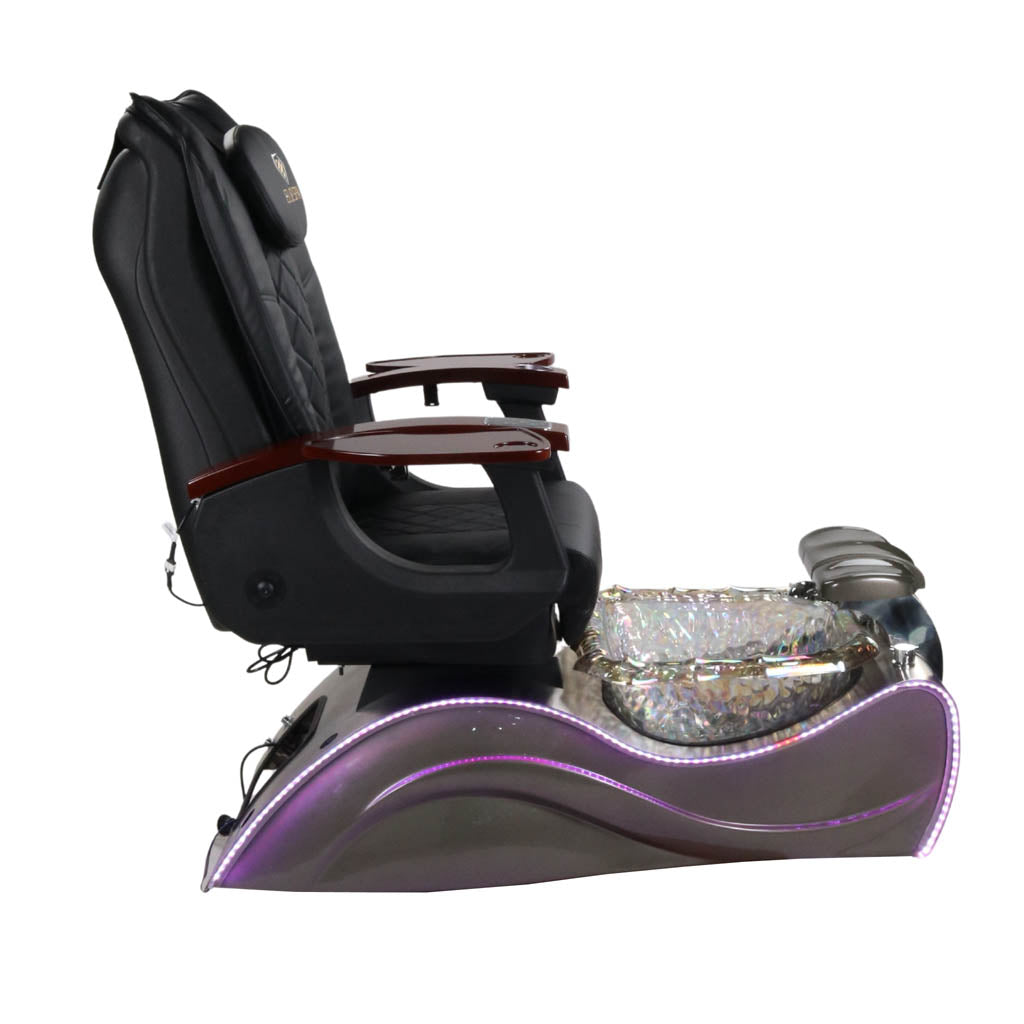 Pedicure Spa Chair - Nimbus (Wood | Black | Silver)