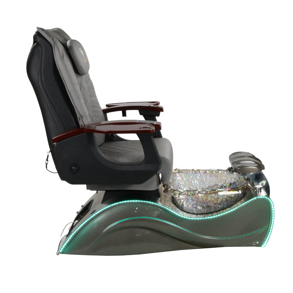 Pedicure Spa Chair - Nimbus (Wood | Grey | Silver)
