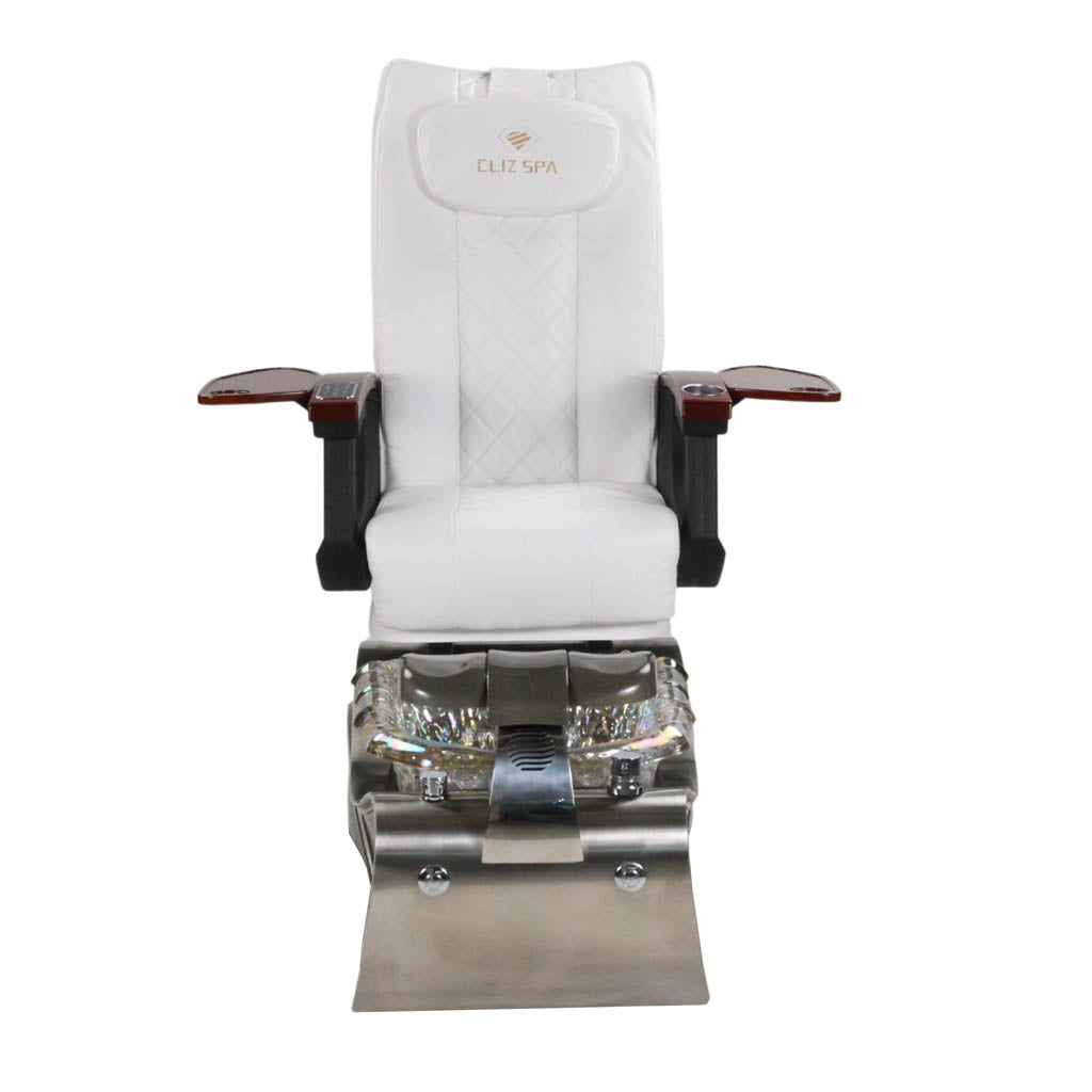 Pedicure Spa Chair - Nimbus (Wood | White | Silver)