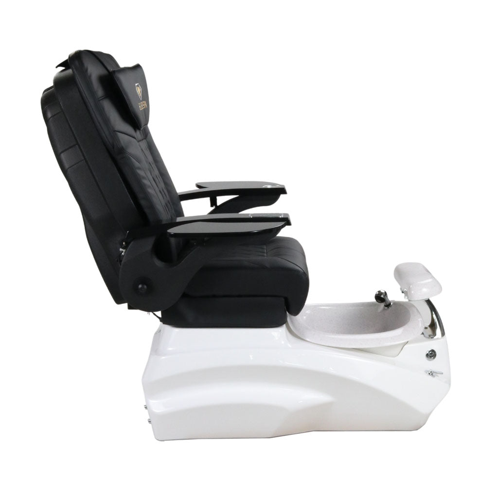 Pedicure Spa Chair - Zeta (Black | Black | White)