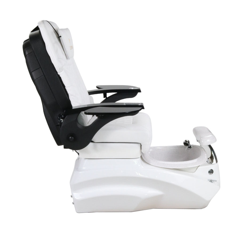 Pedicure Spa Chair - Zeta (Black | White | White)