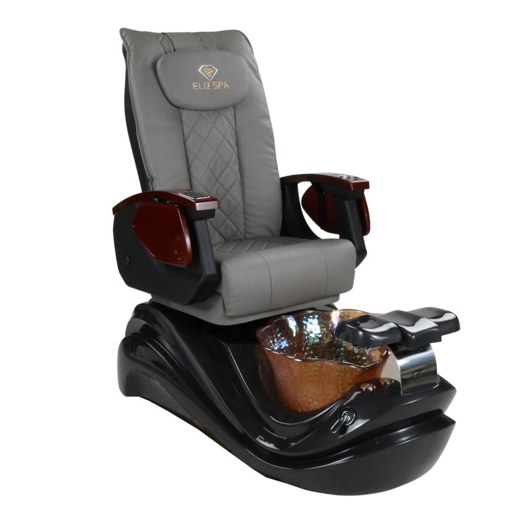Pedicure Spa Chair - Phoenix (Wood | Grey | Black)
