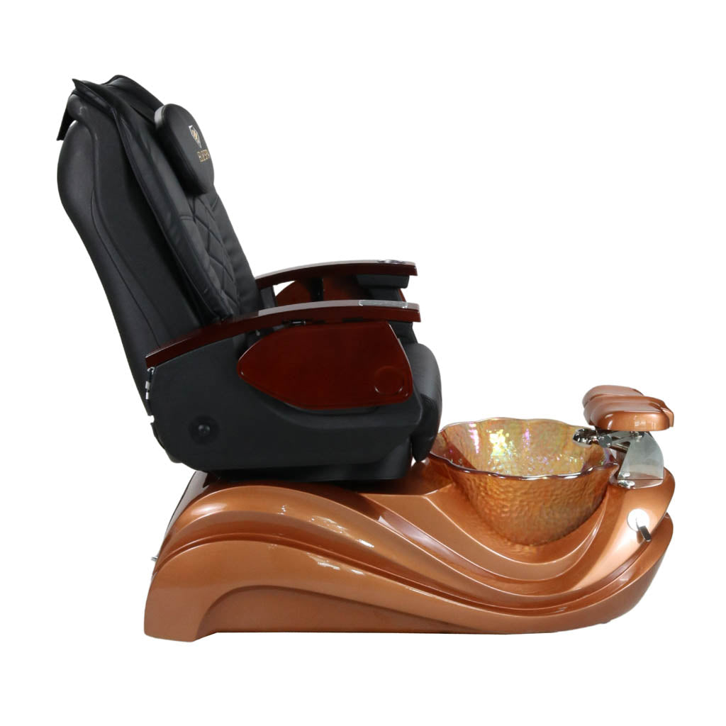 Pedicure Spa Chair - Phoenix (Wood | Black | Gold)