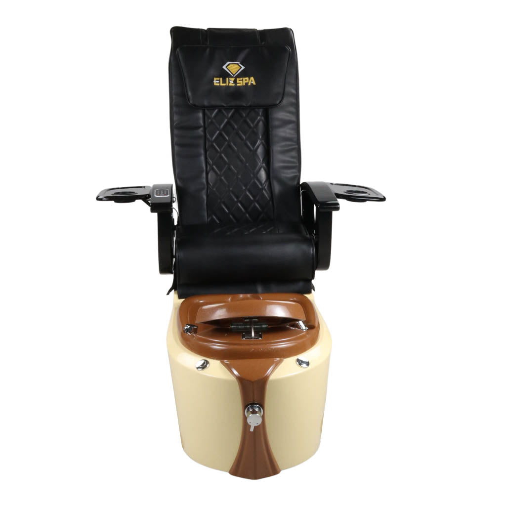 Pedicure Spa Chair - Toffee (Black | Black | Cream)
