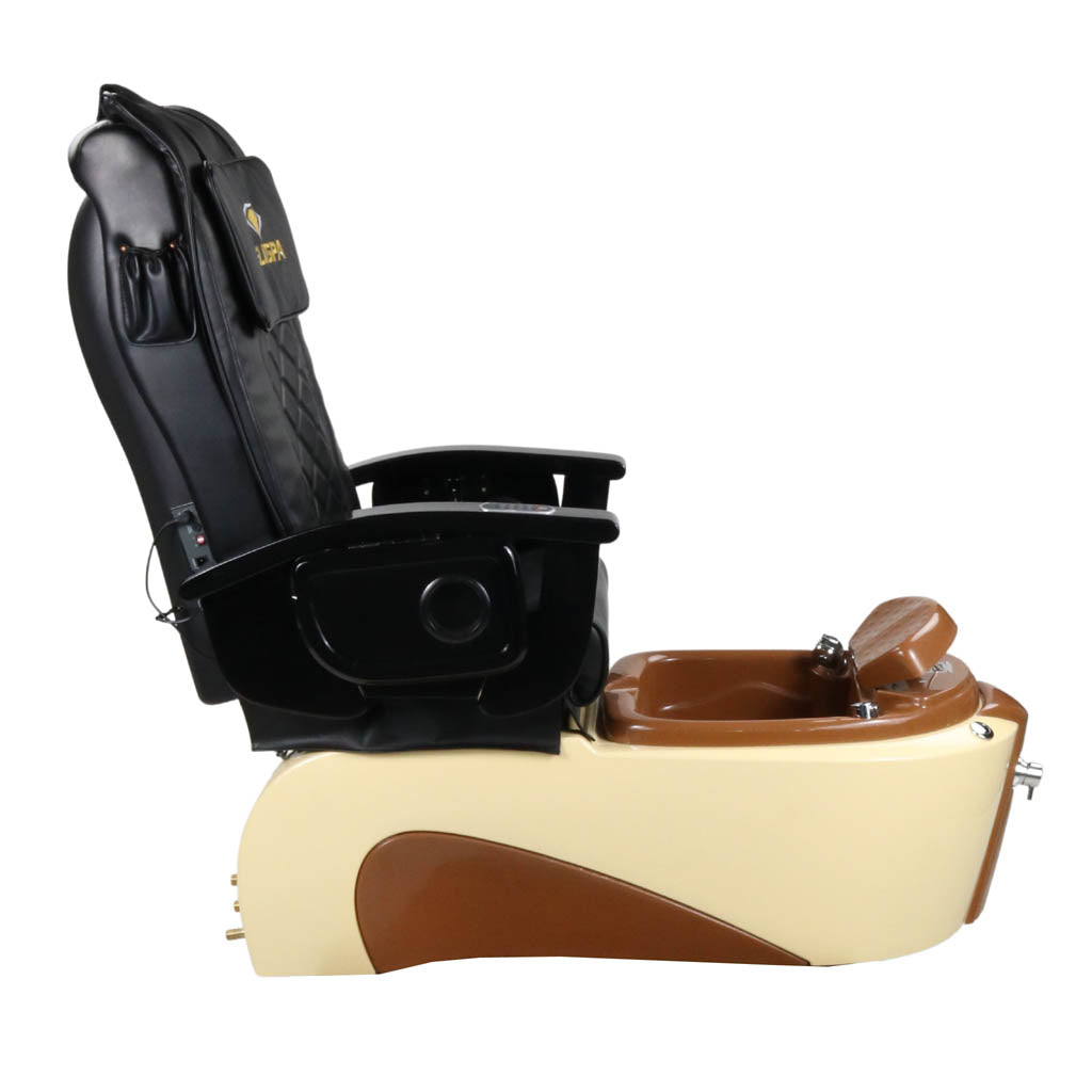 Pedicure Spa Chair - Toffee (Black | Black | Cream)