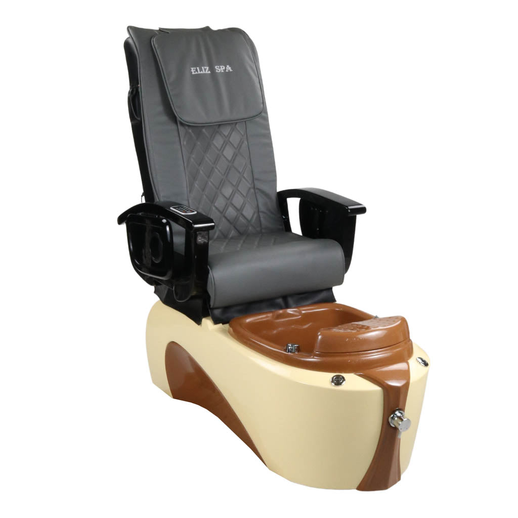 Pedicure Spa Chair - Toffee (Black | Grey | Cream)