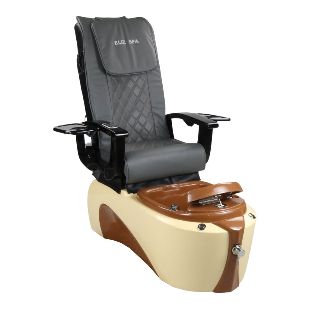 Pedicure Spa Chair - Toffee (Black | Grey | Cream)