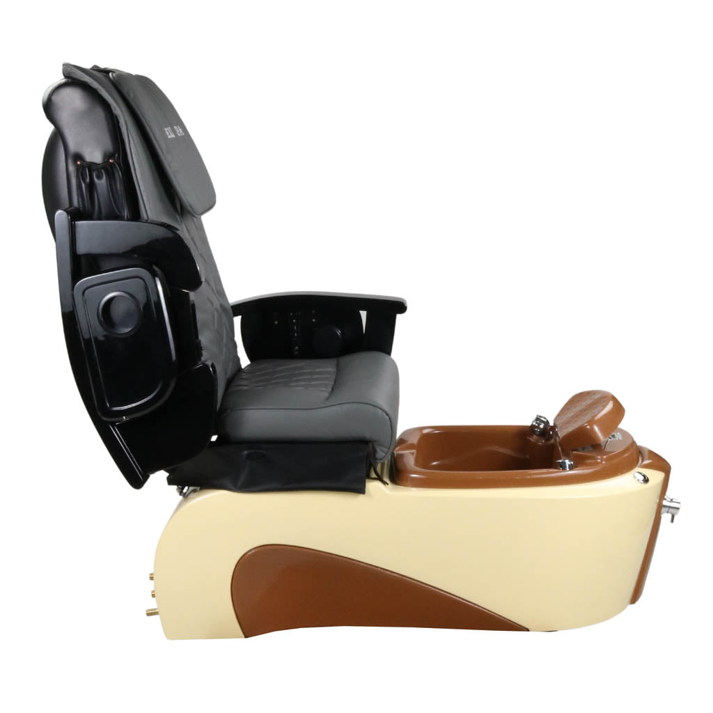 Pedicure Spa Chair - Toffee (Black | Grey | Cream)