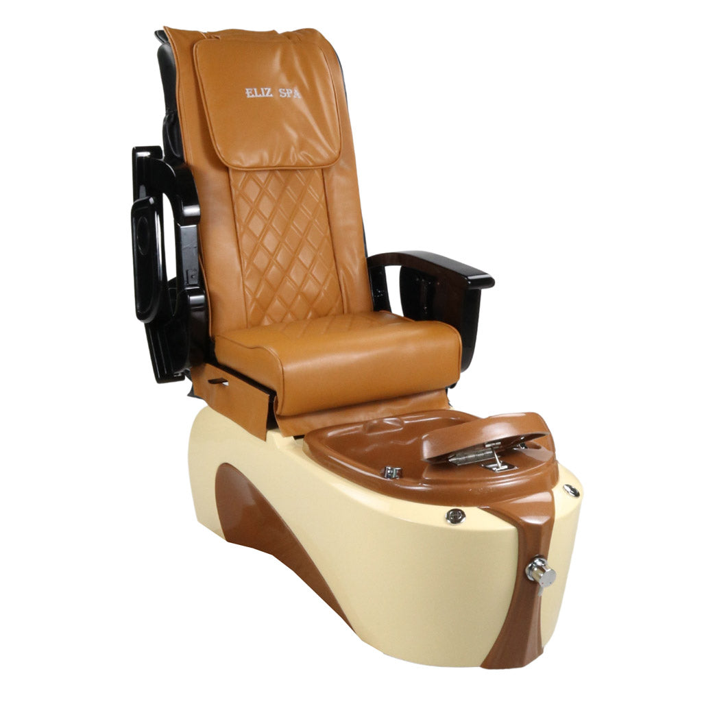 Pedicure Spa Chair - Toffee (Black | Mustard | Cream)