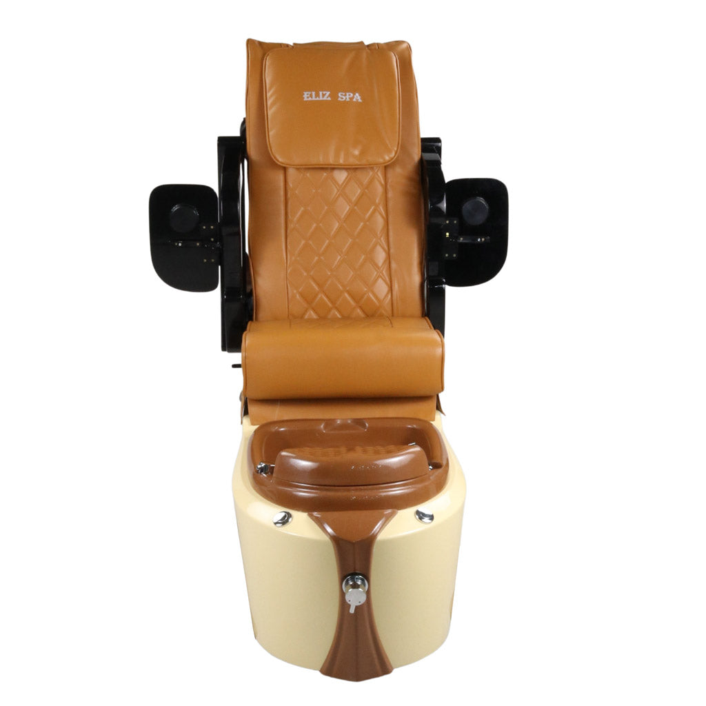 Pedicure Spa Chair - Toffee (Black | Mustard | Cream)