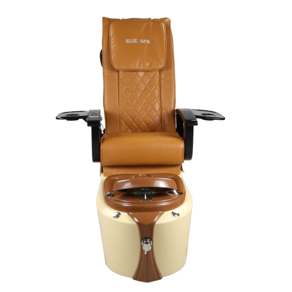 Pedicure Spa Chair - Toffee (Black | Mustard | Cream)