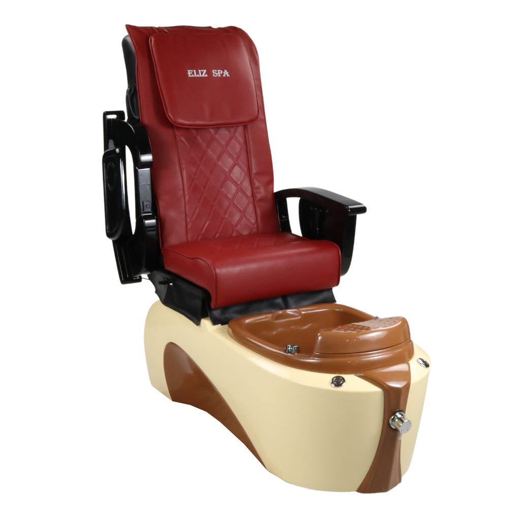 Pedicure Spa Chair - Toffee (Black | Red | Cream)