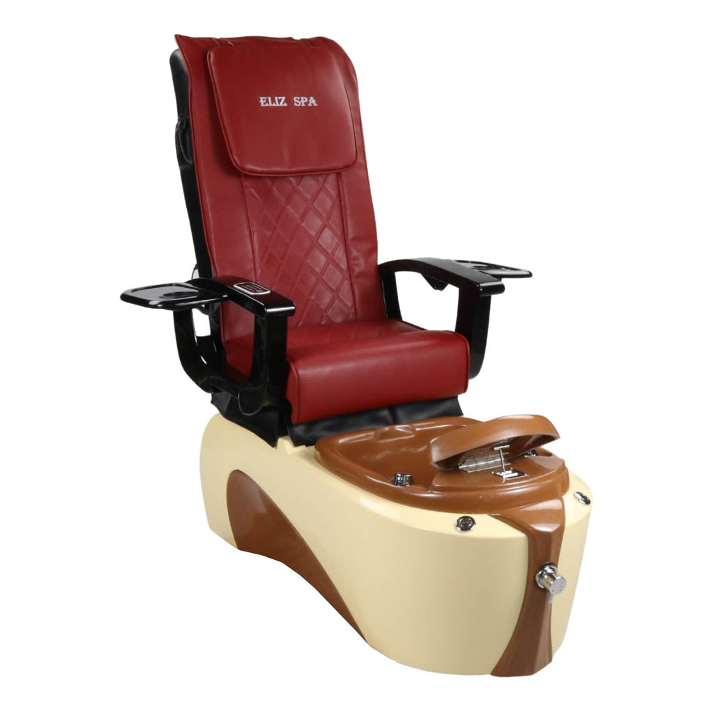 Pedicure Spa Chair - Toffee (Black | Red | Cream)