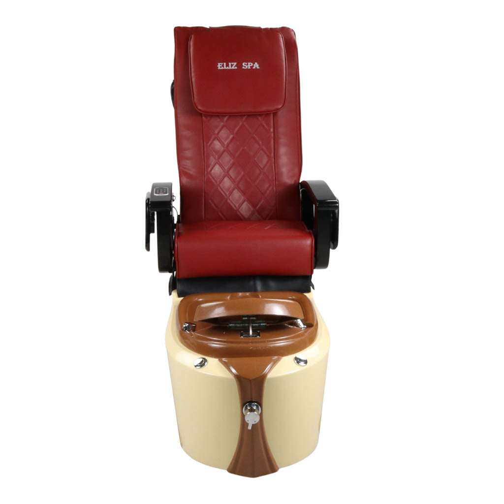 Pedicure Spa Chair - Toffee (Black | Red | Cream)