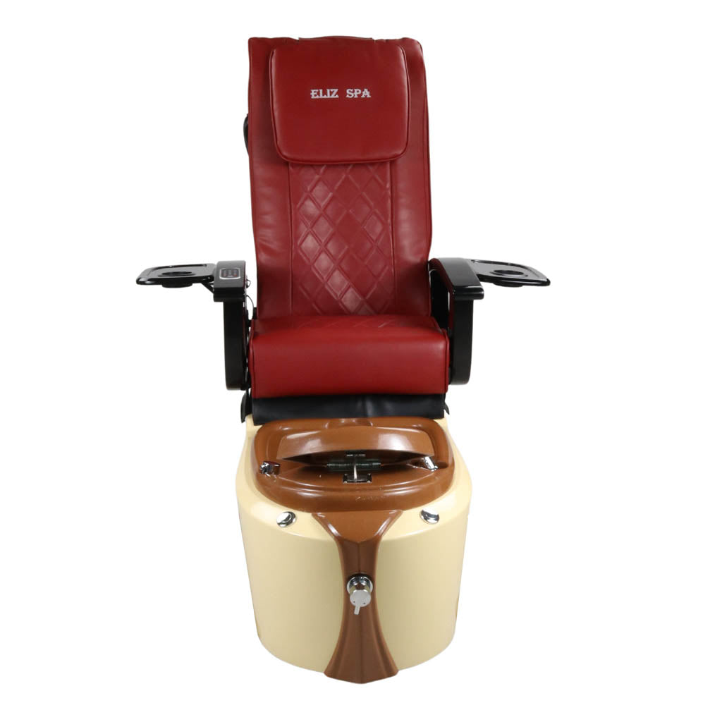 Pedicure Spa Chair - Toffee (Black | Red | Cream)
