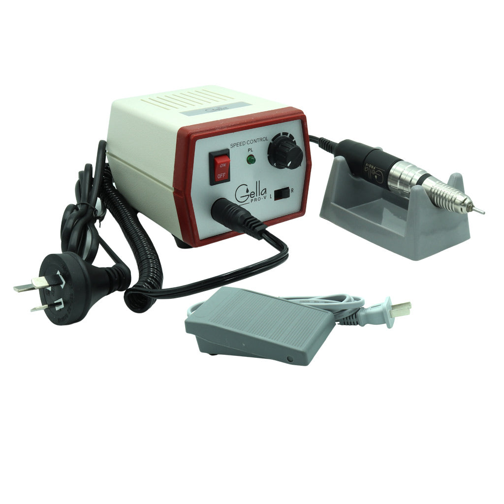 Nail Drill - PRO - V White & Red