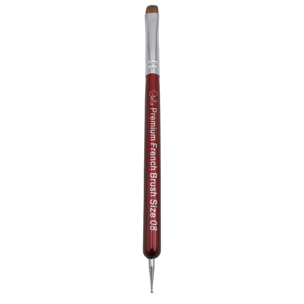 Gella Premium French Brush - Size 08 With Dotter