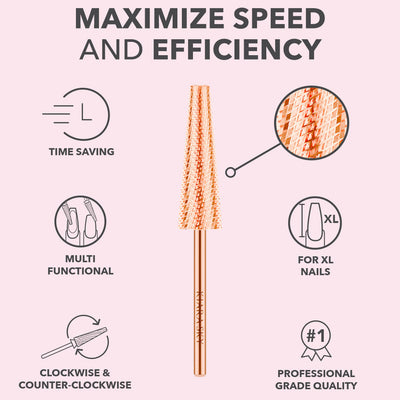 Drill Bit - XL 5 in 1 Fine Rose Gold