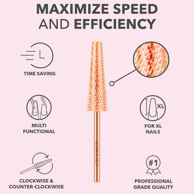 Drill Bit - XL 5 in 1 Medium Rose Gold