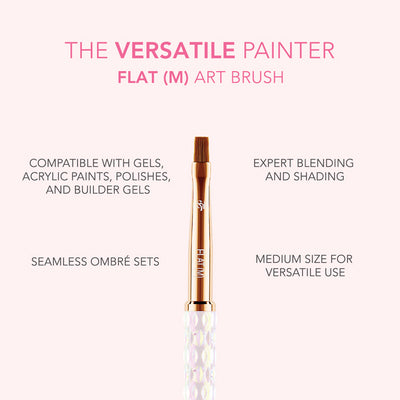 Nail Art Brush - M Flat