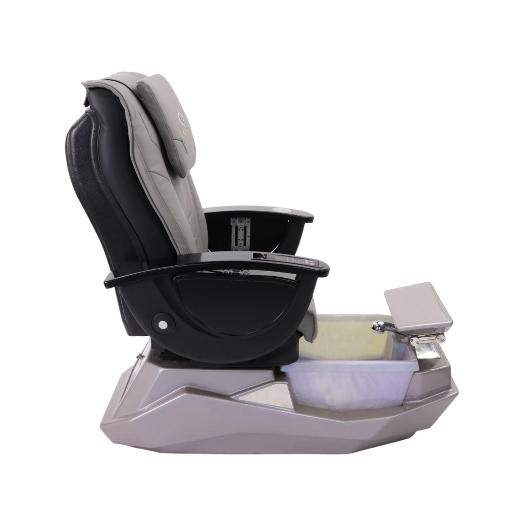 Pedicure Spa Chair - Maximus (Black | Grey | Grey)