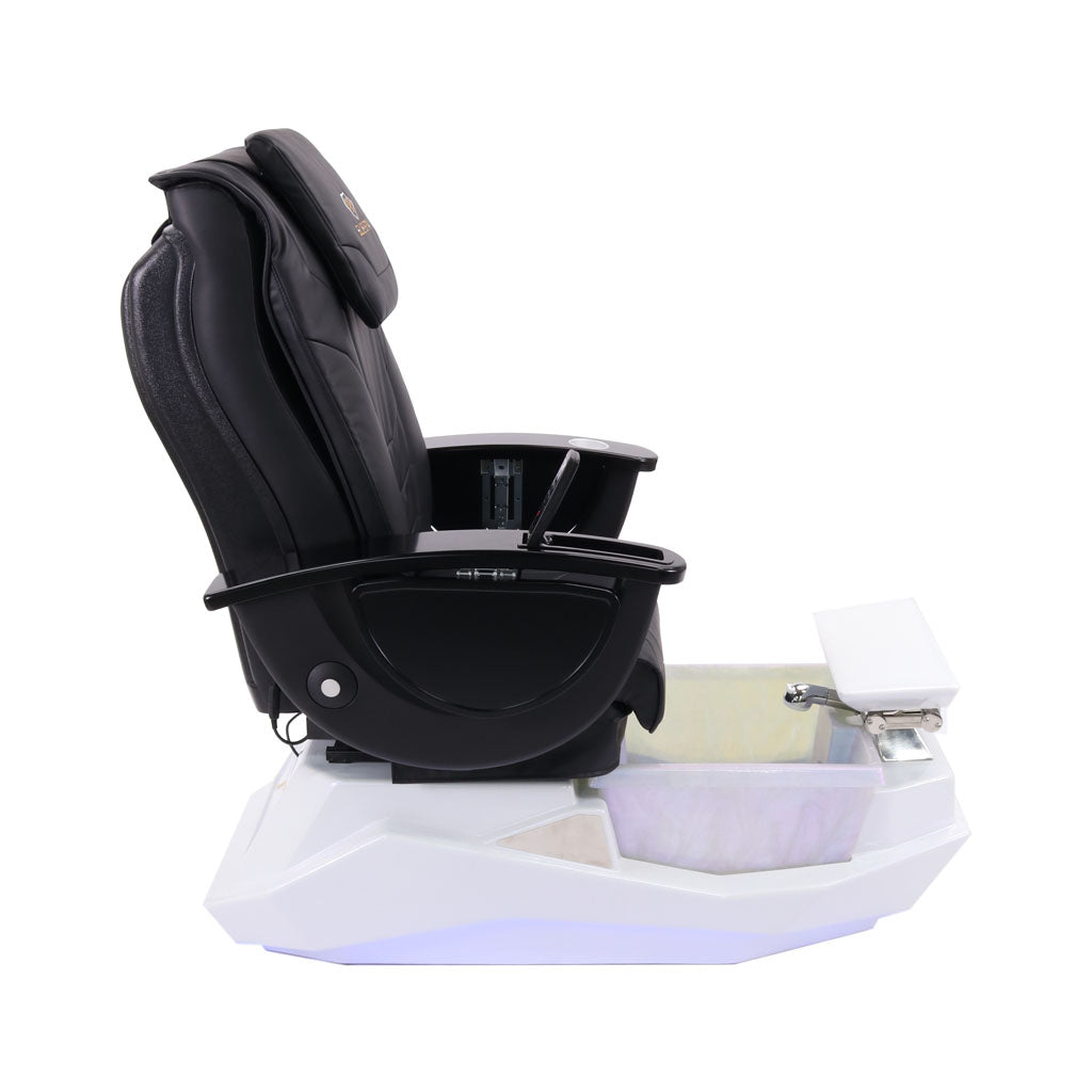 Pedicure Spa Chair - Maximus (Black | Black | White)