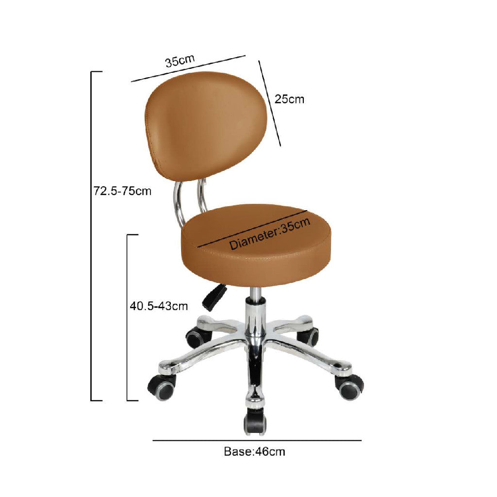 Pedicure Stool 996A - Cappuccino Diamond Nail Supplies