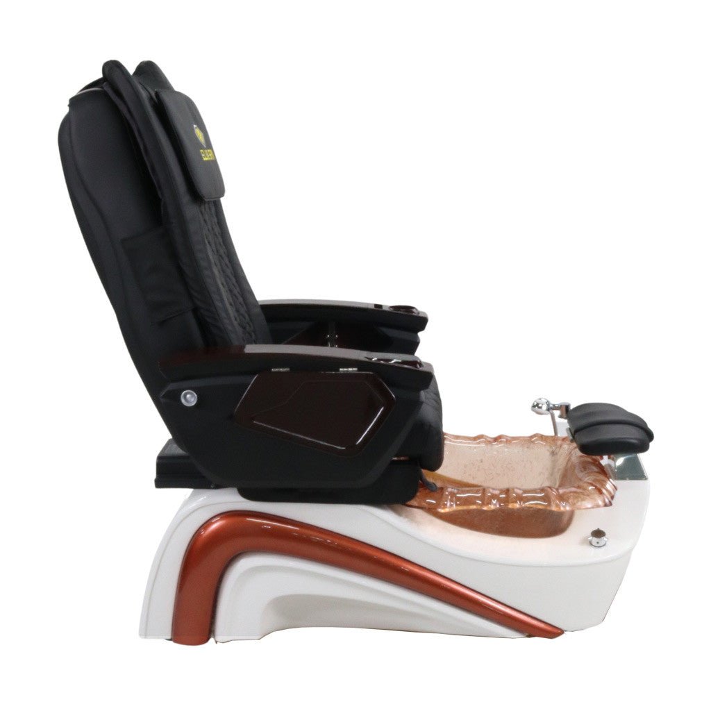 Pedicure Spa Chair - Bronze (Wood | Black | Bronze)