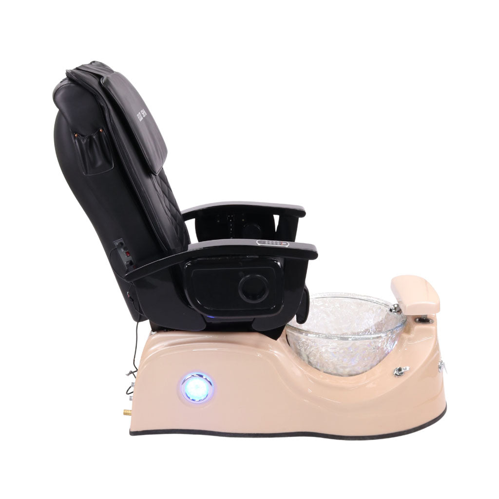 Pedicure Spa Chair - Cloud (Black | Black | Pink)