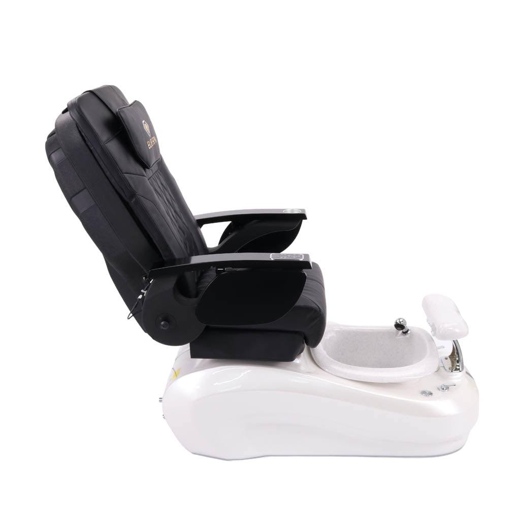 Pedicure Spa Chair - Luxo (Black | Black | White)