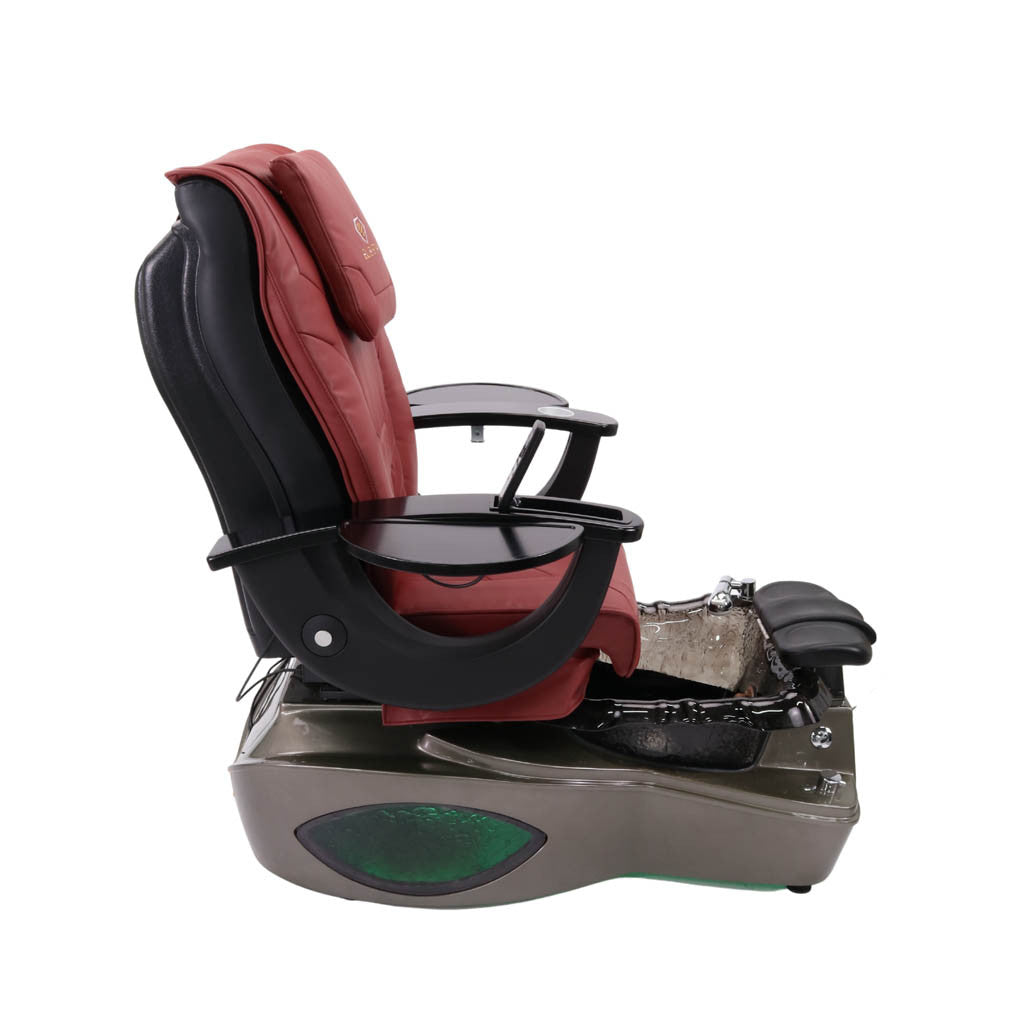Pedicure Spa Chair - Shadow (Black | Burgundy | Dark Grey)
