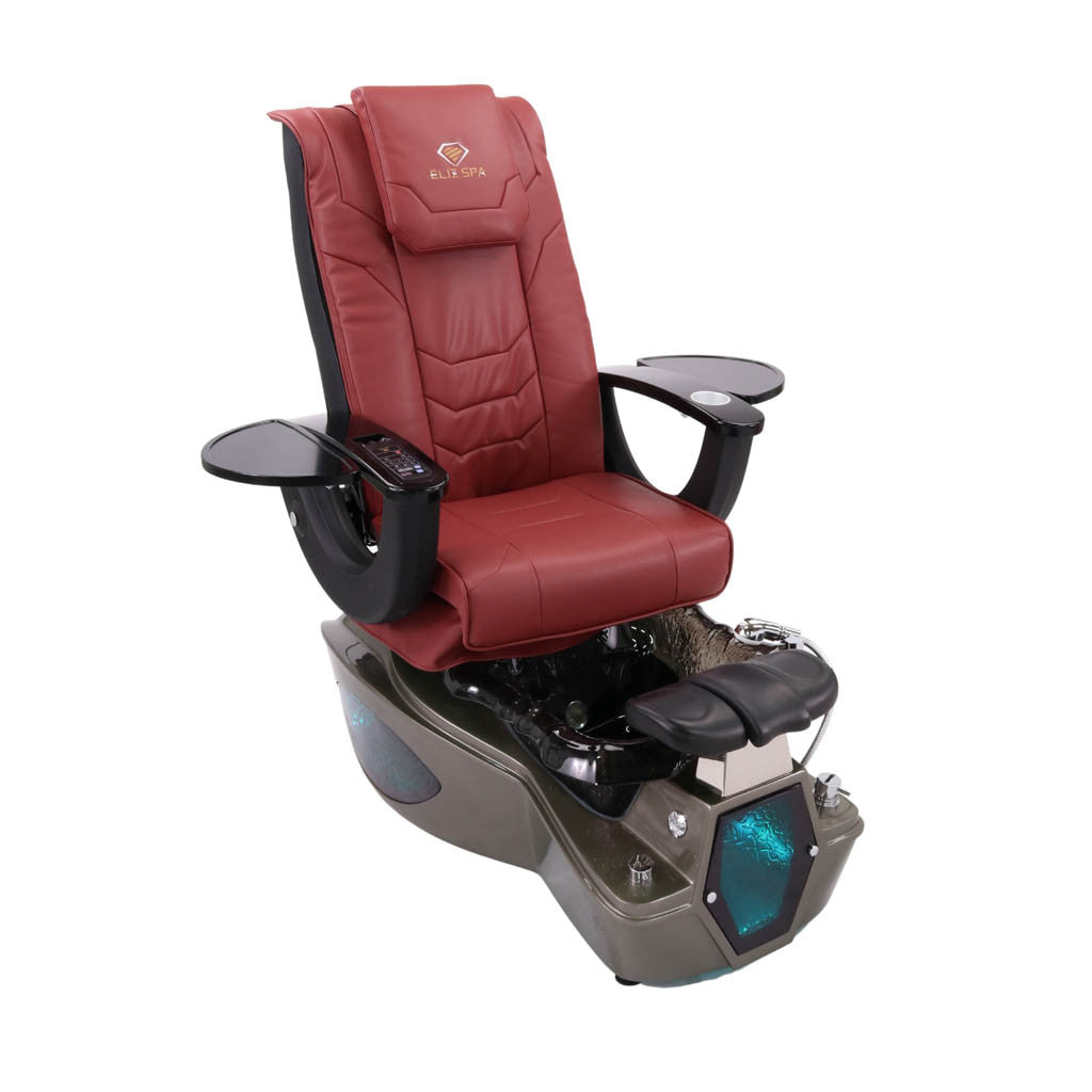 Pedicure Spa Chair - Shadow (Black | Burgundy | Dark Grey)