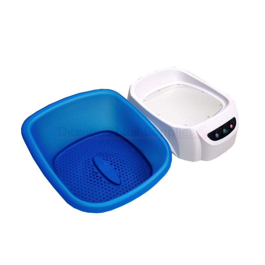 Pipless Pedicure Spa - White/Blue With Heating & Vibration Diamond Nail Supplies