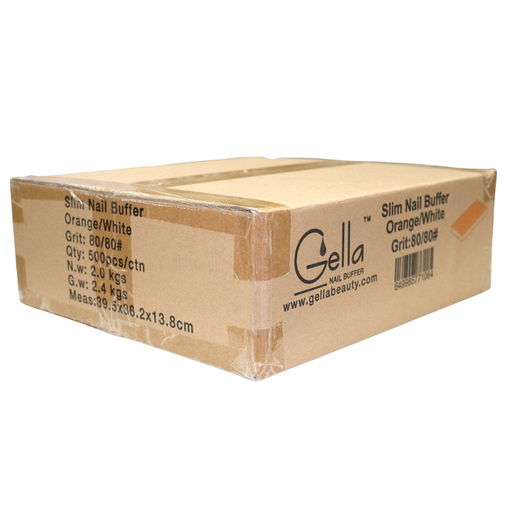 Buffer - Slim 2 Way Orange & White 500pc (Carton)