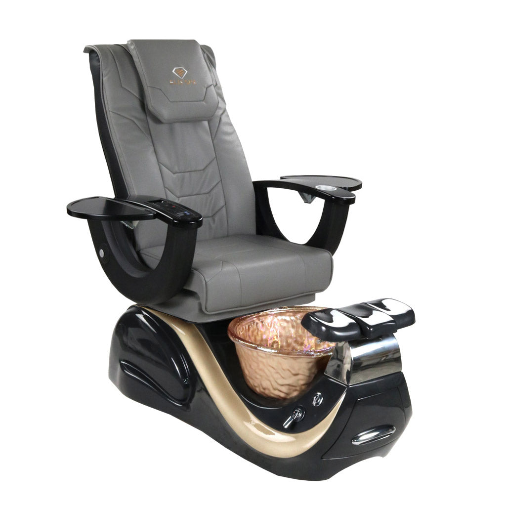 Pedicure Spa Chair - Divine (Black | Grey | Black)