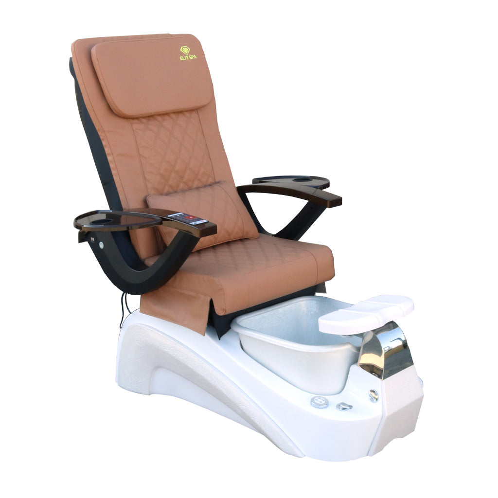 Pedicure Spa Chair - Tarex (Wood | Cappuccino | White)