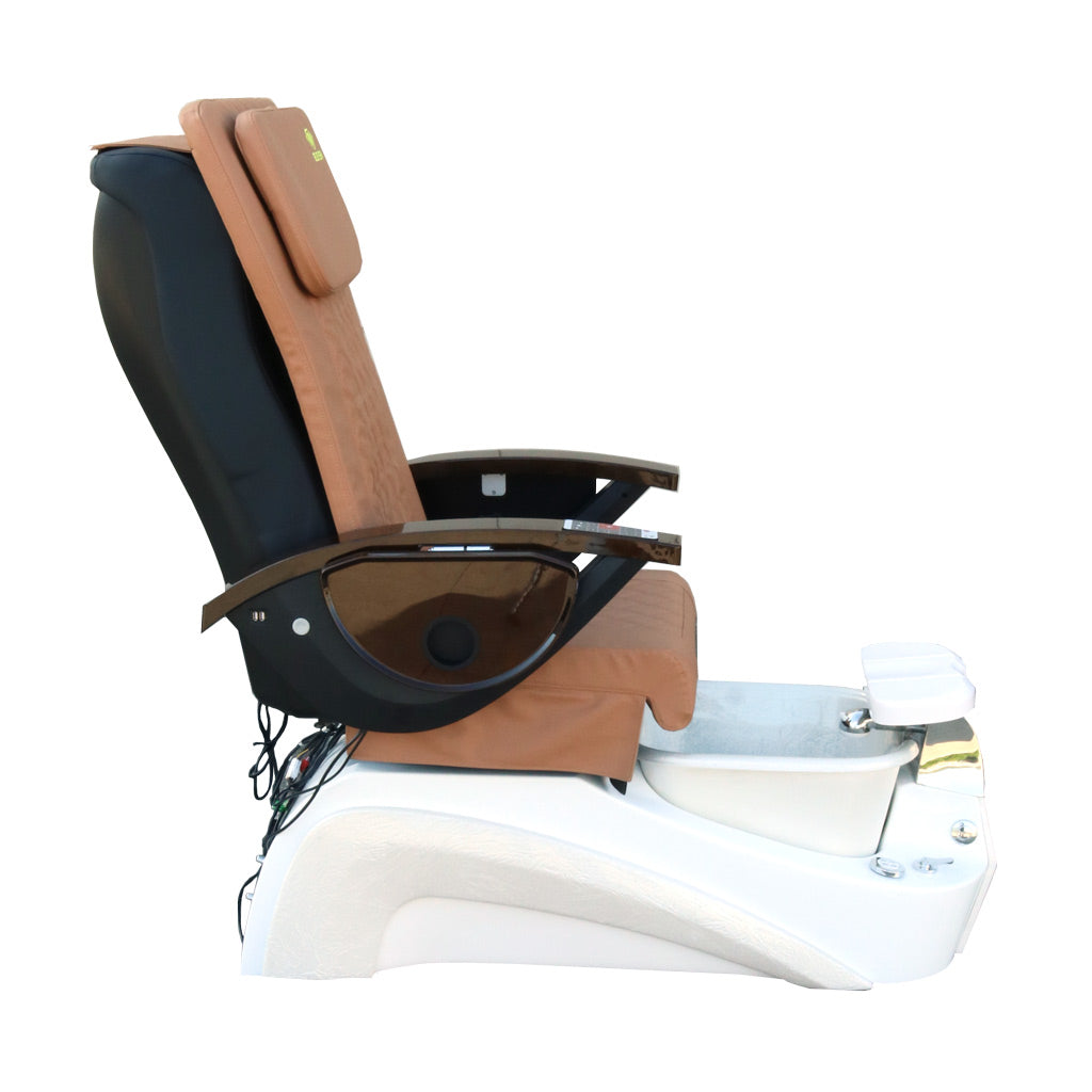 Pedicure Spa Chair - Tarex (Wood | Cappuccino | White)