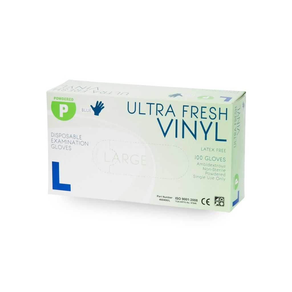 Vinyl Gloves - Powder Free Large 100pc x 10 (Carton)